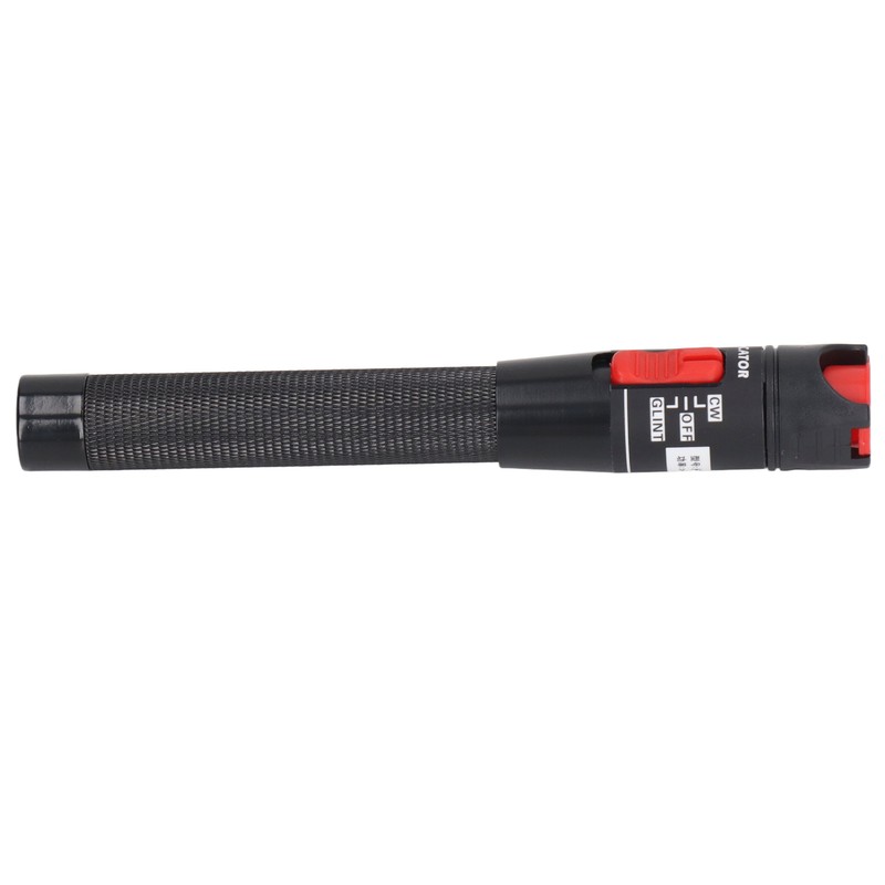 Black Fiber Optic Visual Fault Locator Anti Slip Handle Ergonomic
