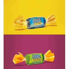 Jolly Ranchers Hard Candy Assorted - 1 LB Bulk Bag (Approximately 75 Pieces) - Fruit-Flavored Party Treats