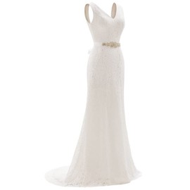 Likedpage Women's Lace Mermaid Bridal Wedding Dresses (US8, BP71Ivory) … …