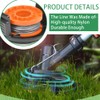 Galenkong 2 Pieces Strimmer Spool Line Compatible with McGregor MCT1825