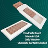 GoGoPak 50 Boxes - Chocolate Bar Box White with Clear