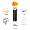 SHD Outdoor EDC Pill Box Container,Black Aluminum Alloy Single Chamber