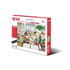 Hart Jigsaw Puzzle 500 Piece 18” x 24” Seek & Find Garden Shed