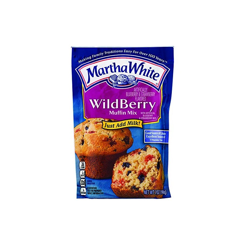 Martha White Wildberry Muffin Mix, 7 Ounce (Pack of 12)