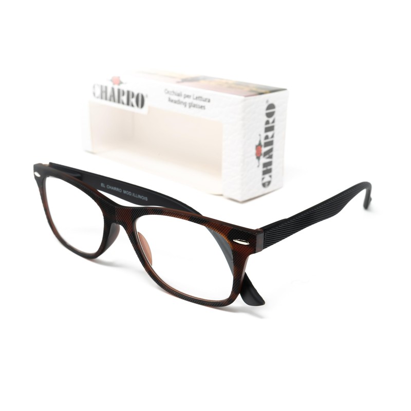 El Charro Lesebrille Modell Illinois Schildkröte/Schwarz, Diottria +2.5-1 Produkt