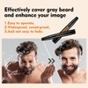 Beard Pencil Filler for Men (Black), Four-fork Tip Beard Styling