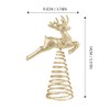 BESPORTBLE Reindeer Tree Topper Gold Tree Topper Glitter Christmas Tree