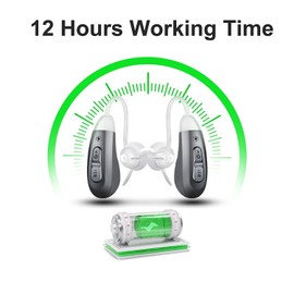 JINGHAO Rechargeable Hearing Aids Noise Reduction BTE Digital Hearing Amplifier USA
