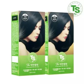 TS 착한염색 120g 2개 (자연흑색/자연흑갈색/연한갈색 중 택1) [5호 자연흑갈색] TS Good Dye 120g 2 Pieces (Choose 1 from Natural Black / Natural Dark Brown / Light Brown) [No. 5 Natural Dark Brown]
