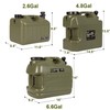 DESERT & FOX Water Container with Spigot 2.6/4.8/6.6Gal PE Water