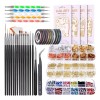 Vaduma Kit De Arte De Uñas, Pinceles Decorar Manicura Decoración