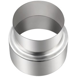 Spiral Duct Pipe Reduction Stove Pipe Reduction 110 mm to 100 mm Chimney Stainless Steel Reduction Chimney Pipe (110 mm to 100 mm)