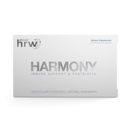 DRINK HRW Harmony Advanced Molecular Hydrogen Water Tablet - ImmunoLP20 Magnesium - Energy Boost, Executive Function, Stress Resilience (Raspberry, 30ct)