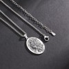 LES OSEWA 925 Sterling Silver Patron Saint Necklace Amulet Miraculous