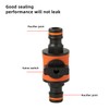 Amazleer 2 Pcs Garden Hose Connectors, Double-Tap Nozzle Valve for