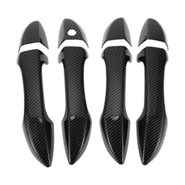 RATCHROLL Door Handle Cover Trim for Toyota Corolla 2014-2018 Durable Tailgate Handle Cover ABS 1 Set Carbon Fiber Black