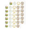 Pack of 48 Round Easter Sticker 45mm Ideal for Cards,
