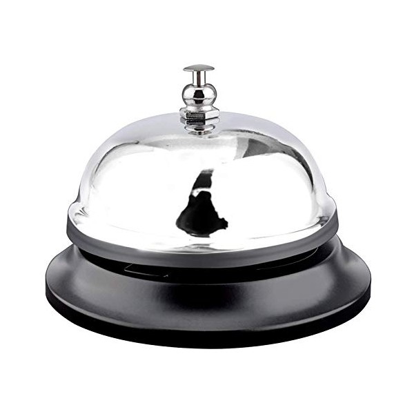 Call Bell Chrome Finish. Hand front desk ringing bell service