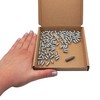 SKIR'CO (Pack of 100) Zinc Plated Euro Screws 6.0 x