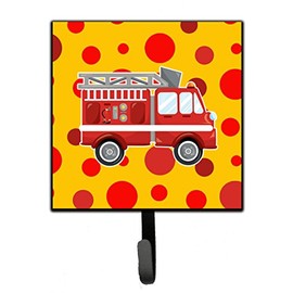 Caroline's Treasures BB6998SH4 Fireman's Firetruck Leash or Key Holder, 7Hx4.25W, Multicolor