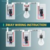 TOPELER 10 Pack 3-Way Decorator Light Switch, Single Pole or
