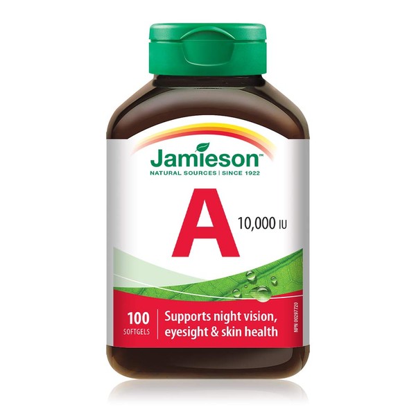 Vitamin A 10,000 IU, 100 Count (Pack of 1)