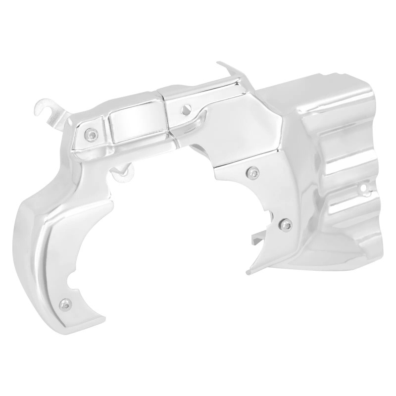 HCMOTORKU Chrome Engine Transmission Interface Cover Trim For Harley Softail