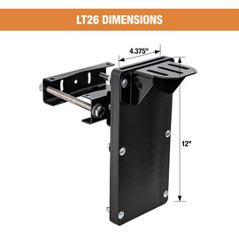 Buyers Products LT26 Universal Vertical Chainsaw Mount for Open and Enclosed Landscape Trailers, Professional Chainsaw Holder for Landscapers