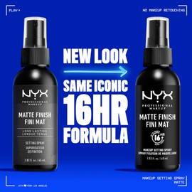 NYX Matte Setting Spray 2.03 Fl Oz Pack of 2 Long Lasting Shine Control