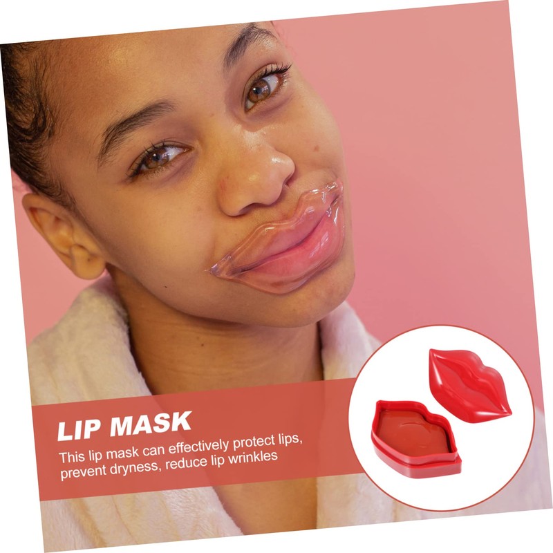 VICASKY 20pcs Moisturizing Lip Masks for Dry Lips Hydrating Sleep