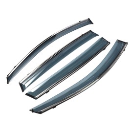 INFINAUTO Window Deflectors Side Tape-On for Toyota RAV4 2013-2018 Black Rain Guards