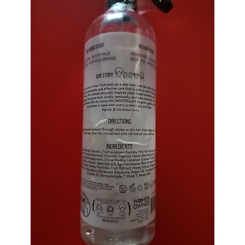 URBAN HYDRATION HYDRATE & REPAIR HONEY DETANGLER & REFRESHENER LEAVE