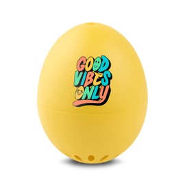 Good Vibes BeepEgg – Egg Timer for Boiling Eggs – Musical Egg Cooker for Soft, Medium, Hard Boiled Eggs – Food Safe – Singing Floating Egg Timer – Egg Cooker for 3 Levels of Doneness - Brainstream