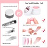 AIMEILI Solid Nail Gel for Gel Nails Set Clear Nude