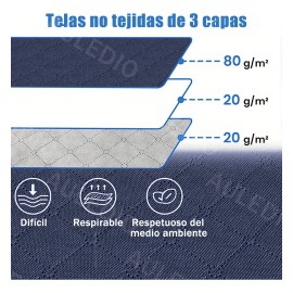 Bolsa Almacenaje Multiusos 6-pack, Cajas De Plegables Multiusos Almacenamiento Pararopa, Mantas, Edredones Y Sábanas Color Azul Marino