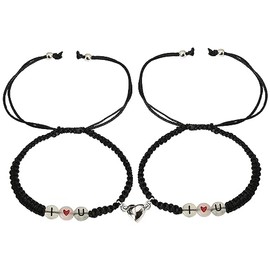 Boyfriend Girlfriend Anniversary Birthday Gifts for Couple Matching Bracelets for Wife Husband Glow in the Night Rope Bracelets for Her Him Christmas I Love You Gifts for Fiance Fiancee