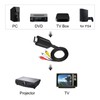 HDMI to RCA Converter, AV to HDMI Adapter Supports 4K
