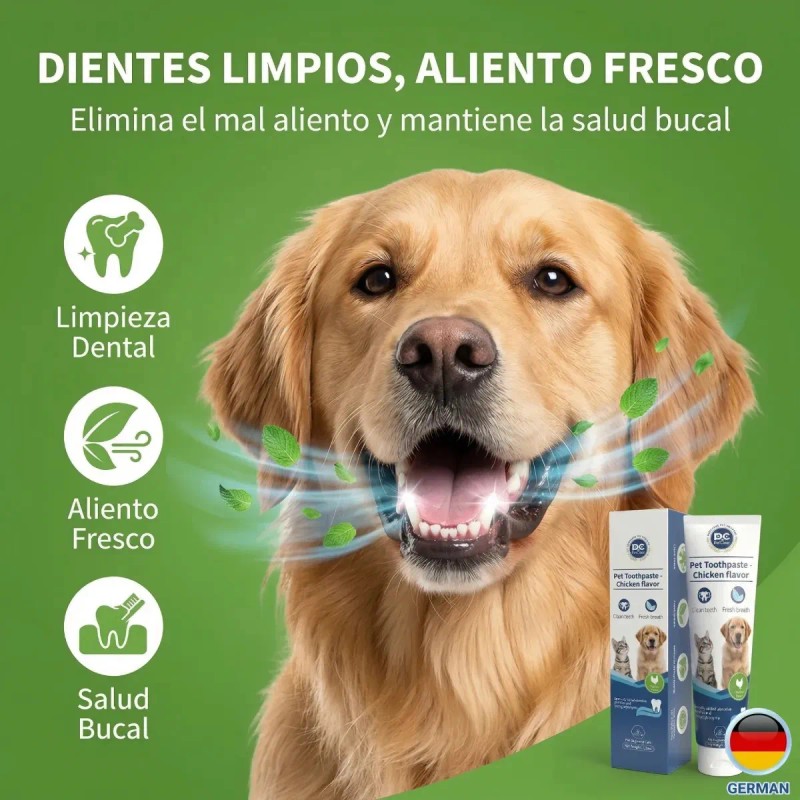 Crema Dental Pet Clean Sabor Carne Para Perros Y Gatos