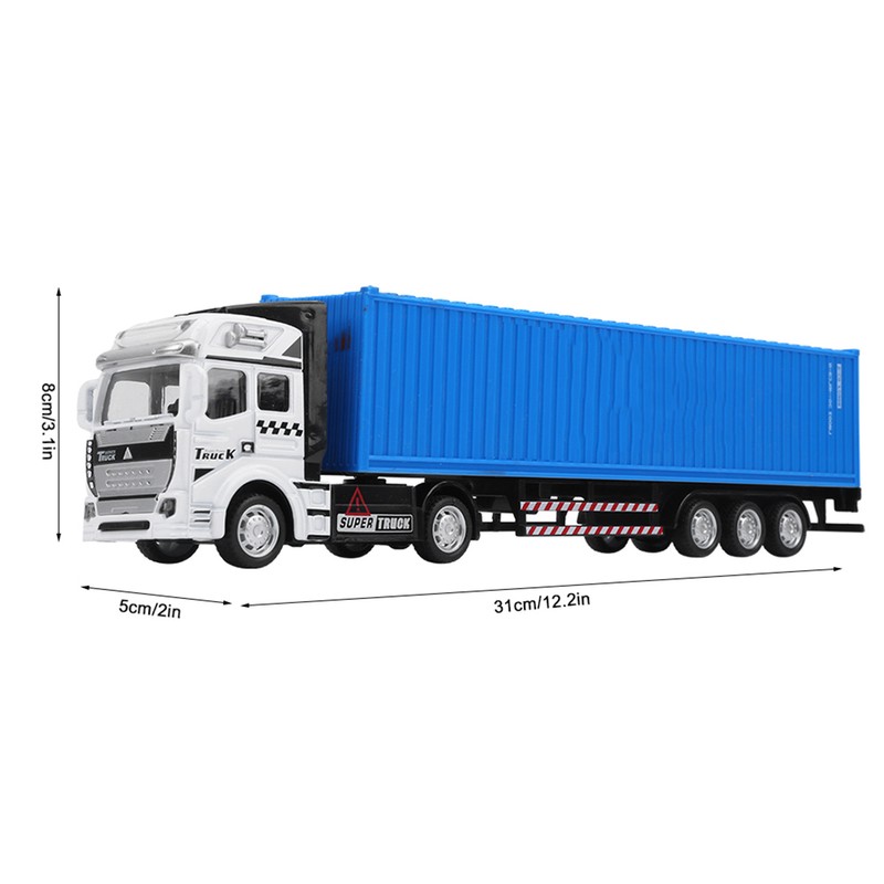 1: 48 Alloy Container Truck Model Toy Highly Simulation Children