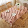 Cotton Linen Buffalo Plaid Tablecloth Rectangle Checkered Table Cloth with