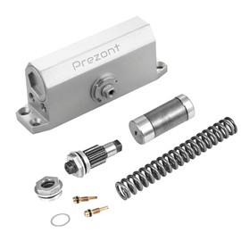 PREZONT Hydraulic Automatic Door Closer – Adjustable Speed, Aluminum Alloy, for 50-65 kg Residential & Commercial Doors