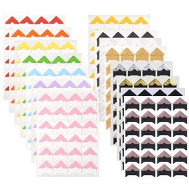 360 Count Self-Adhesive Acid Free Photo Corners for Scrapbooks Memory Books (Multicolor)