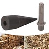 Wood Cone Punch Firewood Separation Detachable Round Shank Thread Drill