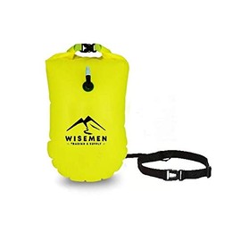 Wisemen Trading Swim Buoy - Safety for Swimmers, Open Water and Triathlon (Yellow)