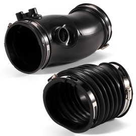 Dilomber Air Cleaner Inlet Duct Intake Hose 3C3Z-9C623-AA and Outlet Tube 3C3Z-9B659-AA Compatible with Ford F-250 F-350 F-450 F-550 Super Duty Excursion, 6.0L V8 Diesel 2003 2004 2005