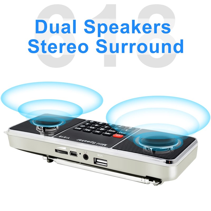 LEFON Multifunction Digital FM Radio Media Speaker MP3 Music Player