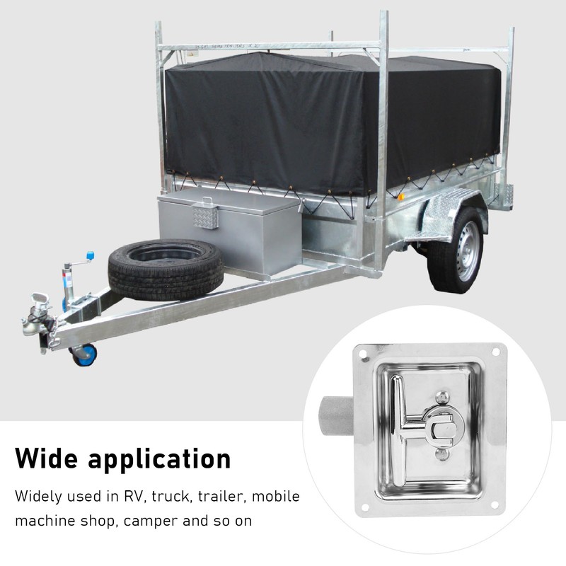 Toolbox Latch Stainless Steel Folding T Handle Toolbox Lock for