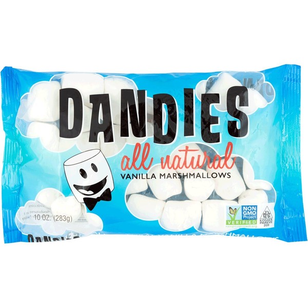 Dandies - Vegan Marshmallows, Vanilla, 10 Ounce (Pack of 4)