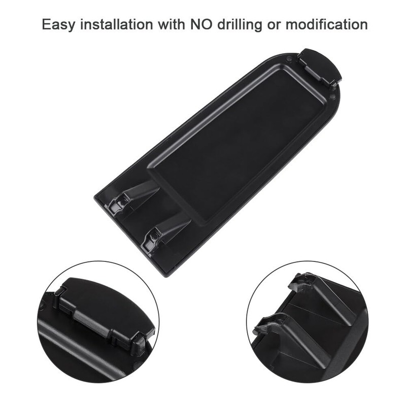 ASTOU Black Center Console Lid Armrest Kit Replacement fit for