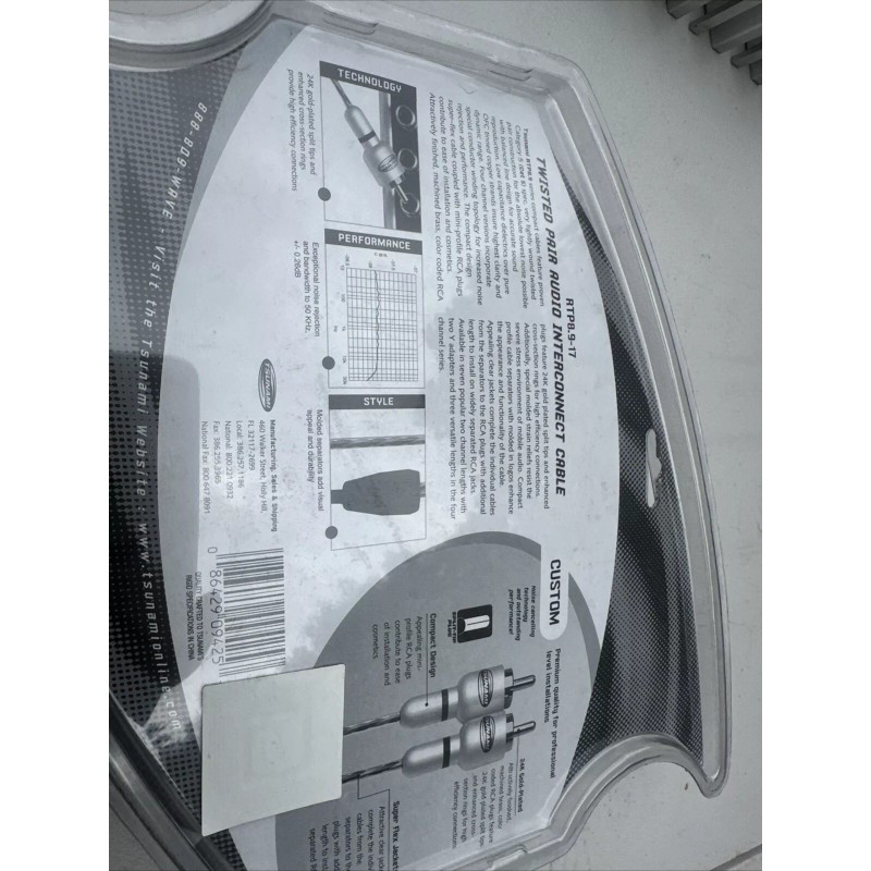 Tsunami 17’ Twisted Pair Audio Cables